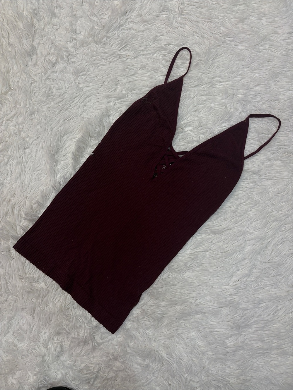 Free People Crossfire Cami Burgundy - Picture 2 of 4